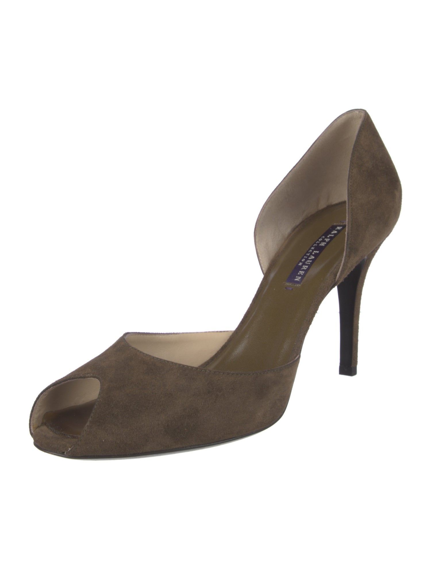 Ralph Lauren Suede D'Orsay Pumps